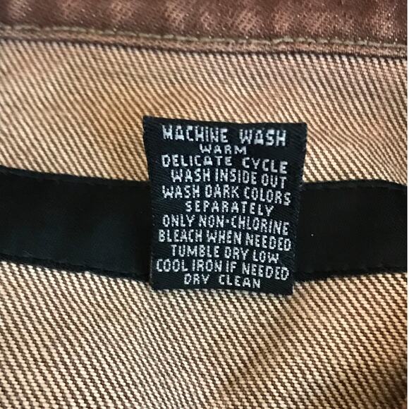 Marithe Francois Girbaud Vintage Brown Jean Jacket XXL Button Front - Picture 11 of 11